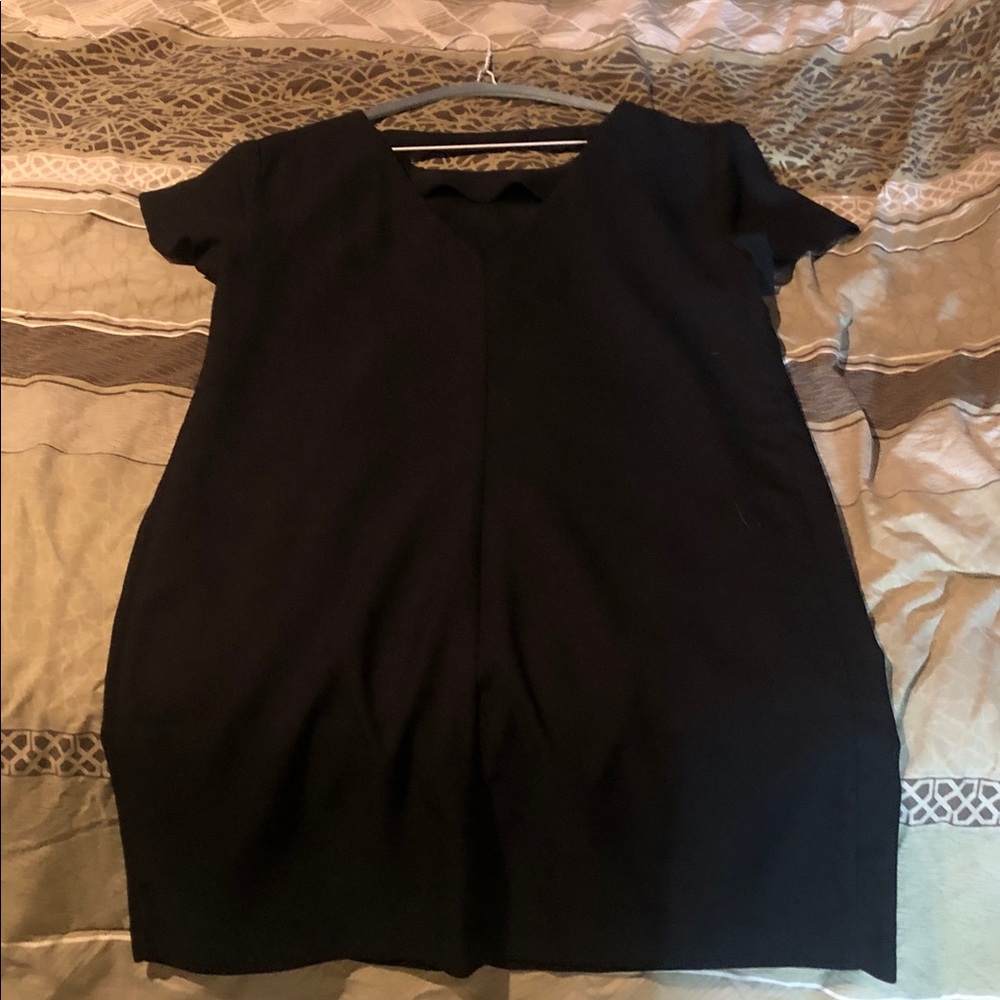 Black Short Sleeve Dress